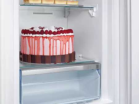 Lagern Sie auch großes Kühlgut problemlos ein und setzen Sie dafür auf ein Kühlgerät mit großzügigem Innenraum.