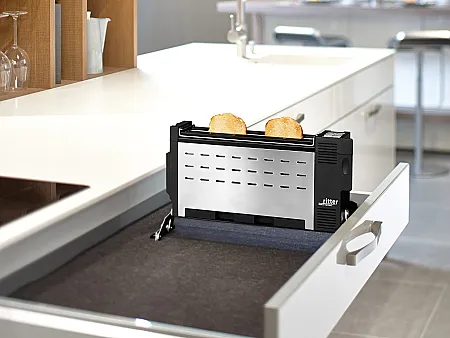 Einbautoaster für Küchen-Schubladen