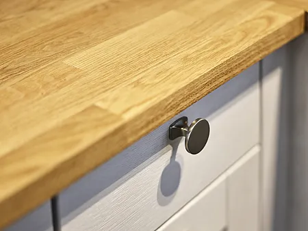 Küchenarbeitsplatte aus hellem Eichenholz von Sachsenküchen