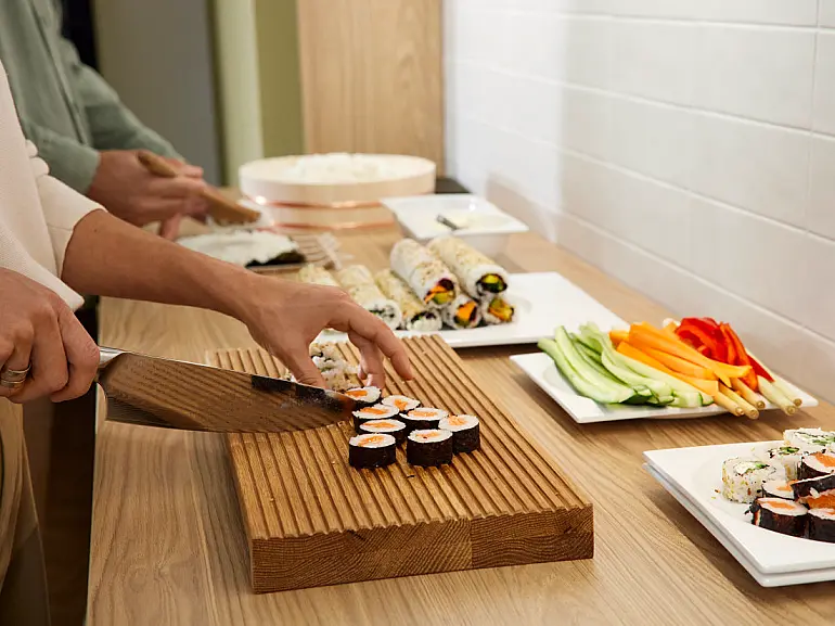 Küchenarbeitsplatte in Holzoptik