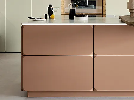 Ballerina Retro-Designfront FACETTA mit sanft abgefrasten Ecken