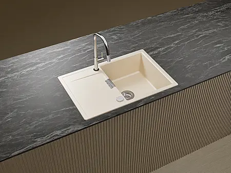 SCHOCK Küchenpüle CRISTADUR in der Farbe Magnolia