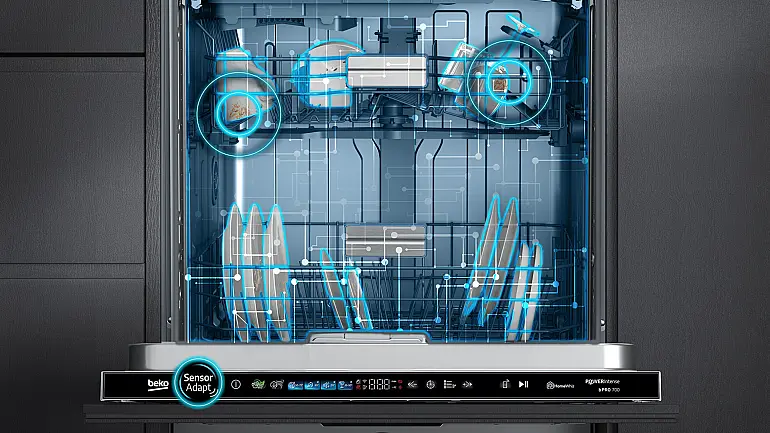 Beko Geschirrspüler mit Sensor Adapt Künstliche Intelligenz für mehr Effizienz
