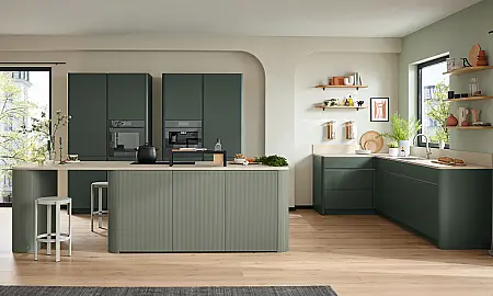 Grüne Designküche von Ballerina Küchen