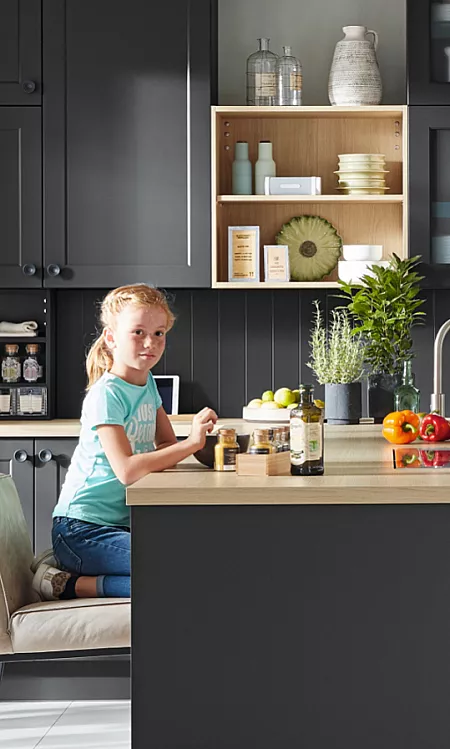 Familienküche mit robuster Arbeitsplatte. Foto: Ballerina