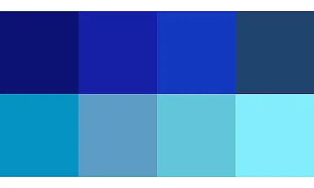Blau für die Küche in unterschiedlichen Farbtönen