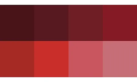 Rot in unterschiedlichen Farbtönen
