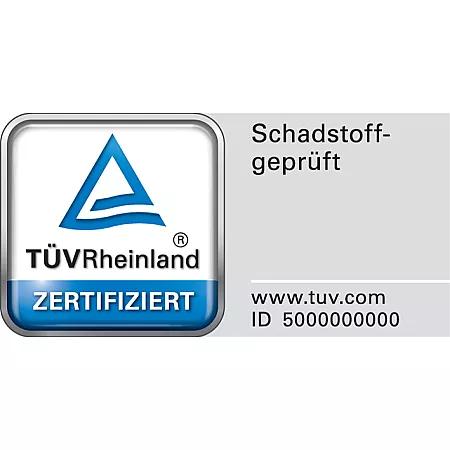 TÜV Rheinland schadstoffgeprüft Siegel
