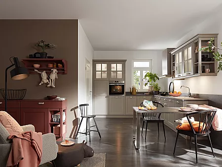 Nolte Küchen Landhausmöbel in Küche und Wohnbereich