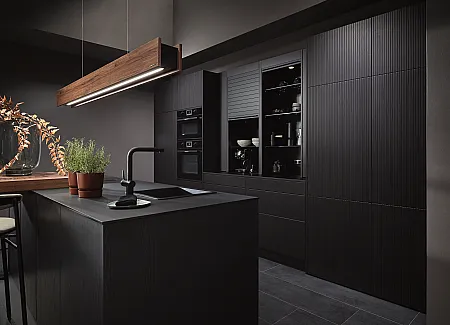 schwarze Küche von Sachsenküchen