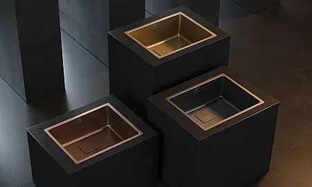 Teka Küchenspülen in Kupfer, Gold (Messing) und Titanum