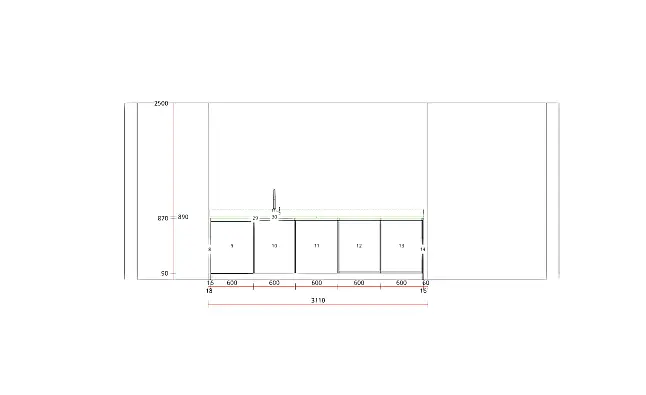 Moderne Küche mit exklusiver Stein-Arbeitsplatte