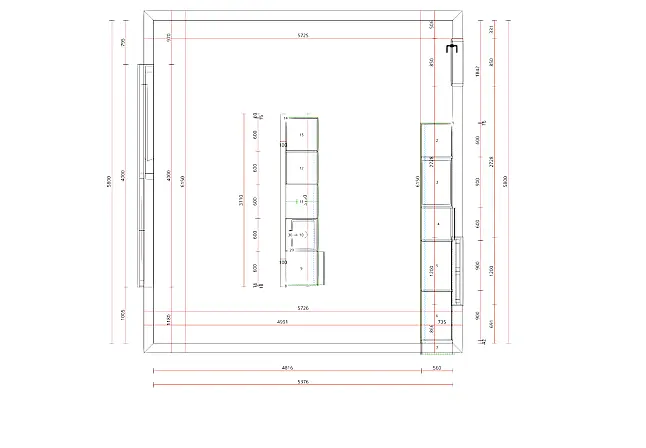 Moderne Küche mit exklusiver Stein-Arbeitsplatte