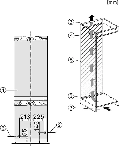 Miele KFN 7795 D Einbau-Kühl-/Gefrier-Kombination weiß / D
