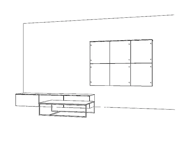 Exklusive Anbauwand / Wohnwand / TV-Board inkl. Couchtisch - Messestück - sofort verfügbar
