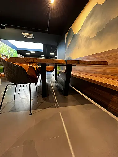 Nussbaum Rustikal Tisch Baumkante 4cm 300 x 100 cm