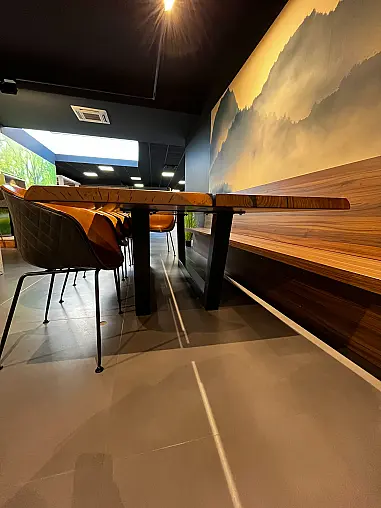 Nussbaum Rustikal Tisch Baumkante 4cm 300 x 100 cm