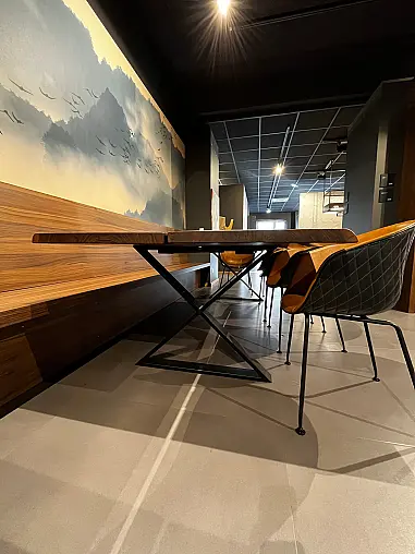 Nussbaum Rustikal Tisch Baumkante 4cm 300 x 100 cm