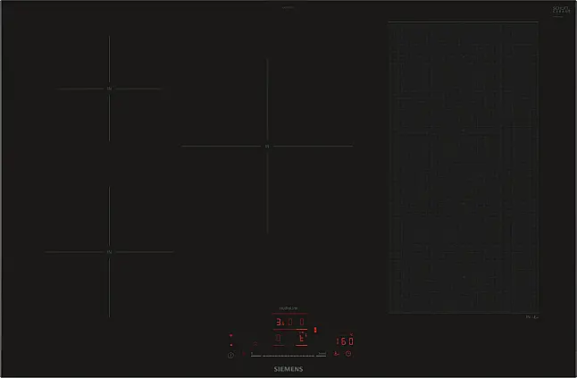 iQ700 Induktionskochfeld 80 cm Schwarz, Mit Rahmen aufliegend