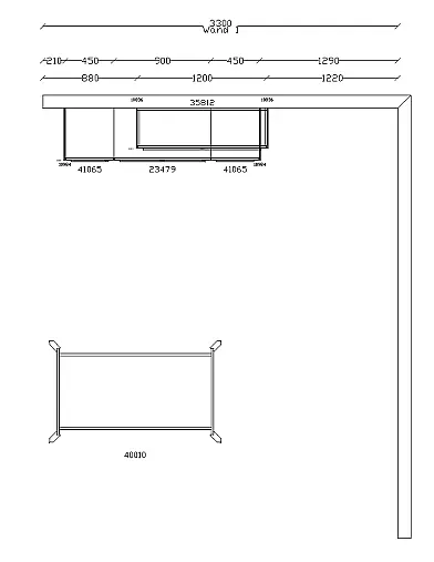 Exklusives Esszimmer - Messestück - Sideboard - Tischgruppe mit 6 Stühlen- indirekte LED-Beleuchtung