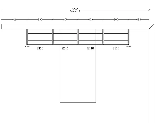 Exklusives Essgruppe  / Besprechungsraum -  tolle Planung mit Sideboard - 4 Stühlen - Messestück