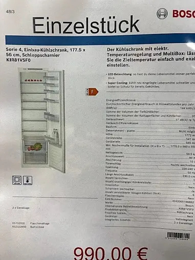 Riesiger Kühlschrank