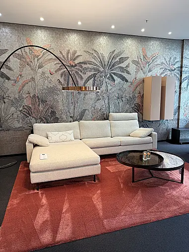 Frankfurt_ Polstersofa mit Liegeelement / Fuß- und Kopfstütze