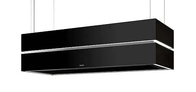 Berbel BIH 100 SKE-P Mattschwarz Inselhaube Skyline Play - Permalyt