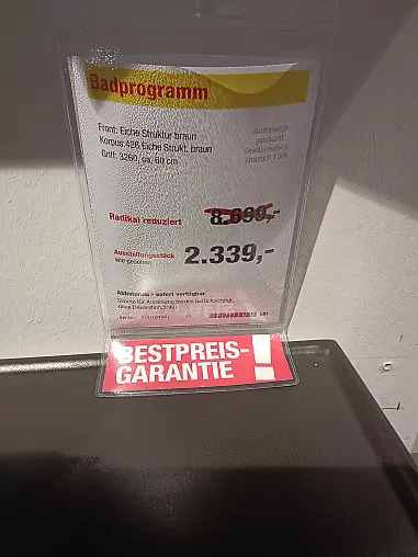 Badprogramm 0717001301 Eiche Strukur