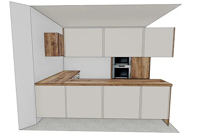 Moderne U-Küche stilvoll und edel NUR HOLZ
