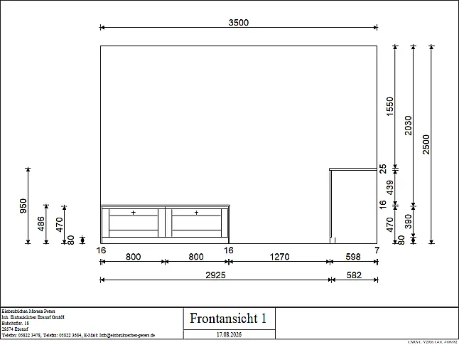 Moderne Landhausküche   mit Naturstein-Arbeitsplatte