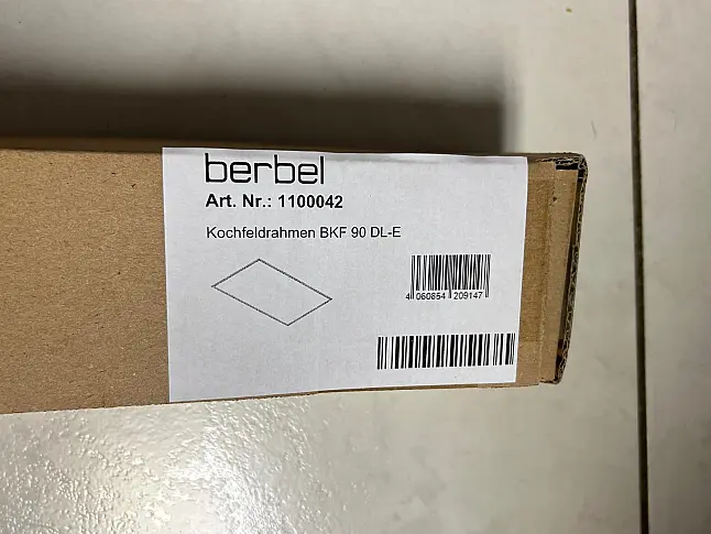 NEU OVP Berbel Kochfeldrahmen BKA 90 DL Edelstahloptik - Art. 1100042