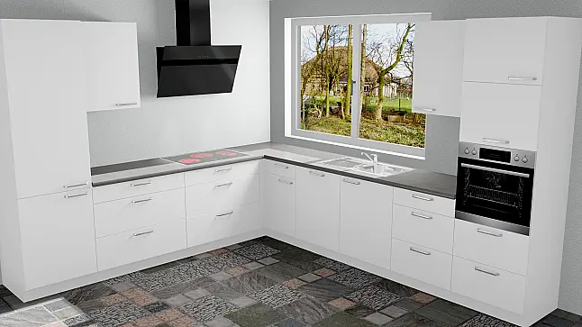 L-Küche 305x345 - Neu&amp;OVP - mit viel Stauraum!
