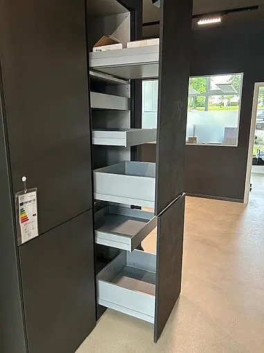 Grifflos - olivegrau - Glashängeschränke