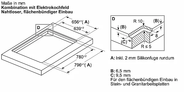 Bosch Tischlüfter DDW88MM65 flächenbündig