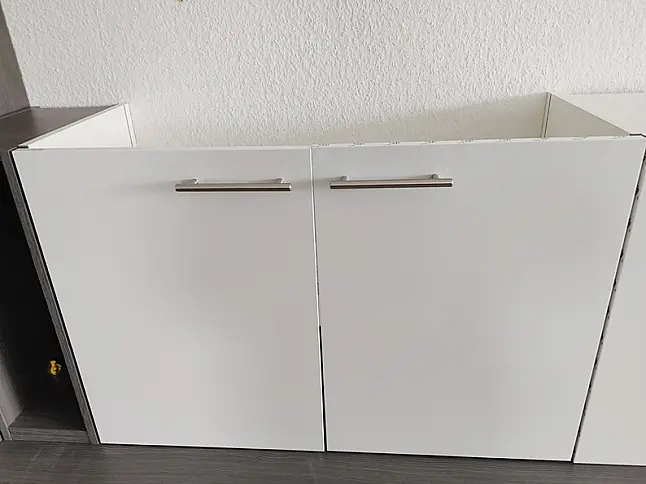 Ausstellungsküche / weiß / Lacklaminat / Hochglanz/ Küche Nr. 305