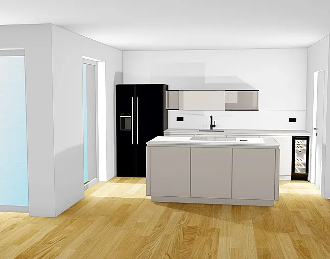 Grifflose Küche Schuller Sand Matt - Thumbnail 3