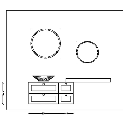 Exklusives Badezimmer - Zwei Spiegel mit LED-Beleuchtung - Keramik Waschbecken - viel LED-Beleuchtung - Messestück wieder in Originalverpackung