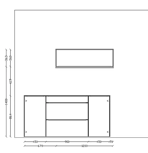 Exklusives Esszimmer - Messestück - Sideboard - Tischgruppe mit 6 Stühlen- indirekte LED-Beleuchtung