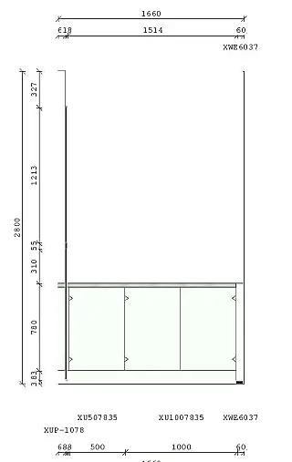 Freistehende L Küche (ohne Hochschrank)