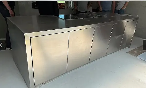 Gebraucht: Kücheninsel Kochinsel Blanco SteelArt Edelstahl Designelement Bulthaup