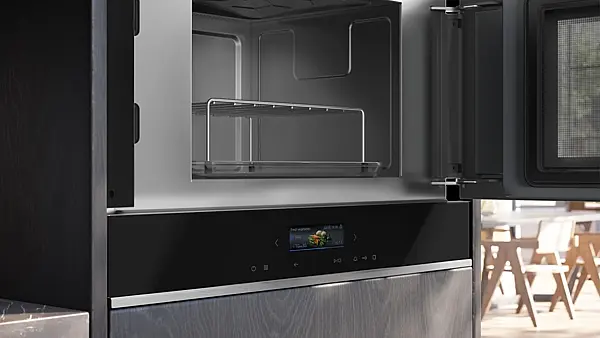 iQ700, Einbau-Mikrowelle, Schwarz, Edelstahl