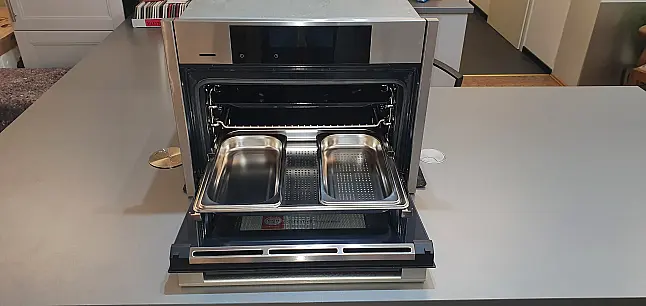 N 90 Kompakt-Dampfbackofen 60 x 45 cm Edelstahl FullSteam mit HomeConnect