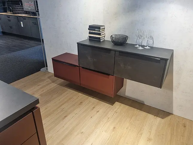 moderne Einbauküche mit Insellösung