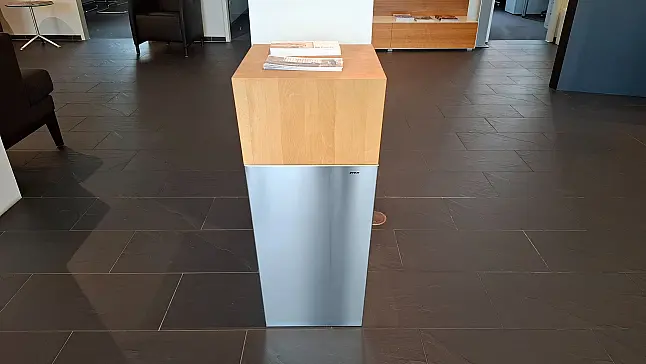 aus Weißbuche Stirnholz mit geschlossenem Edelstahl