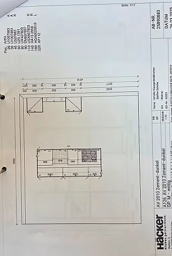Häcker AV 1000 Sandgrau