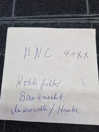Aktivkohlefilter MNC41XX
