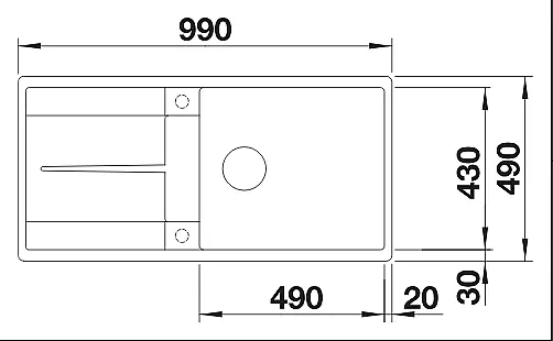 Blanco Metra XL 6S-F Silgranit schwarz