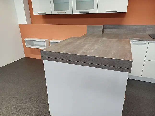 Moderne Hochglanz Küche Arbeitshöhe ca. 95,5 cm