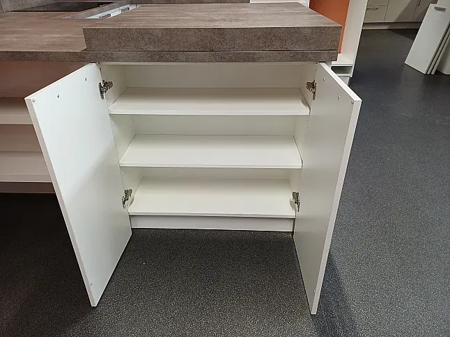 Moderne Hochglanz Küche Arbeitshöhe ca. 95,5 cm
